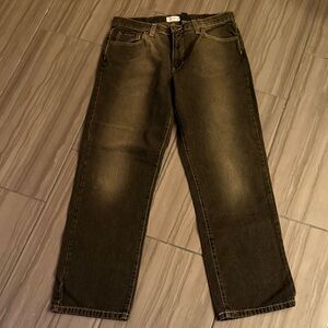DKNY Men's Dark Brown Straight Jeans 34/30